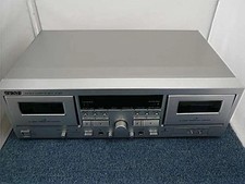 Teac W-1200 Double Cassette Deck Silver Power Supply 100V Junk Used ffom Japan