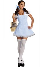 Brand New Blue Gingham Dress Dorothy Wizard of Oz Adult Halloween Costume