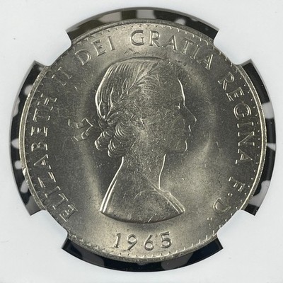 1965 Great Britain Winston Churchill 1 Crown NGC MS65 Lot#G1839