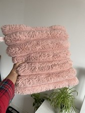 Blush Pink Faux Fur 50x50cm cushion