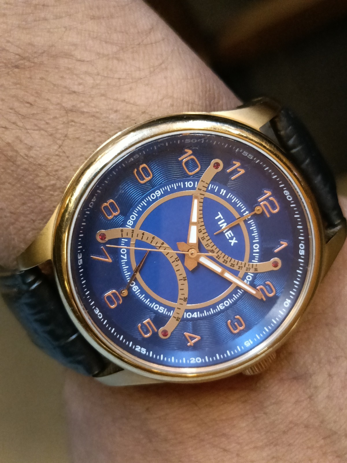 TIMEX MULTIFUNCTION QUARTZ BLUE DIAL TWEG14510-32… - image 11