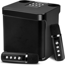 Karaoke Machine 2 Wireless Microphones, Portable Karaoke System for Adult & Kid