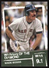 2020 Topps WARriors of the Diamond Wade Boggs #WOD-50 Boston Red Sox