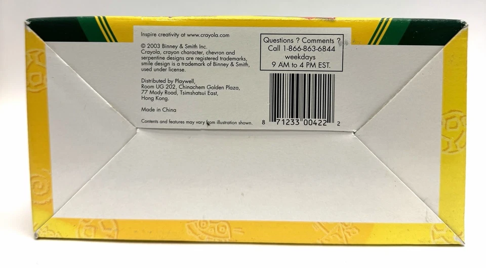 Playwell 2003 Crayola 推车车辆和火车套装! * 6 件装* — 第 3/4 张图片