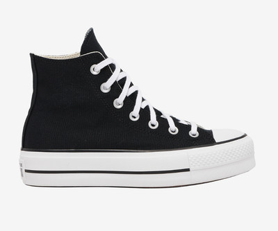 Converse All Star Platform Hi White Black 560845F Womens Size 6-10 New Classic