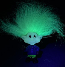VTG 1993 Burger King Kids Club Jaws Glow in the Dark Troll Doll Kids Meal 2 Pk