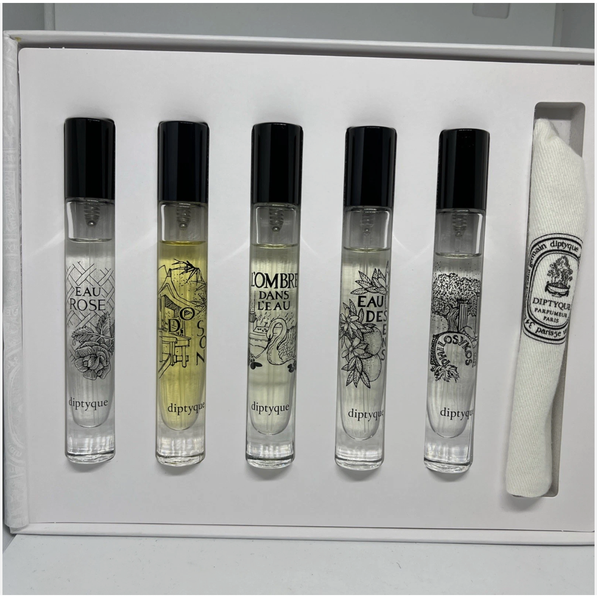 Diptyque Discovery Set Of 5 Perfumes EDT 5x0.25fl oz As Pictured