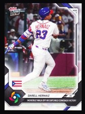 Darell Hernaiz Puerto Rico Walk-Off Panama WBC 2026 Topps Now WB12 Oakland A's