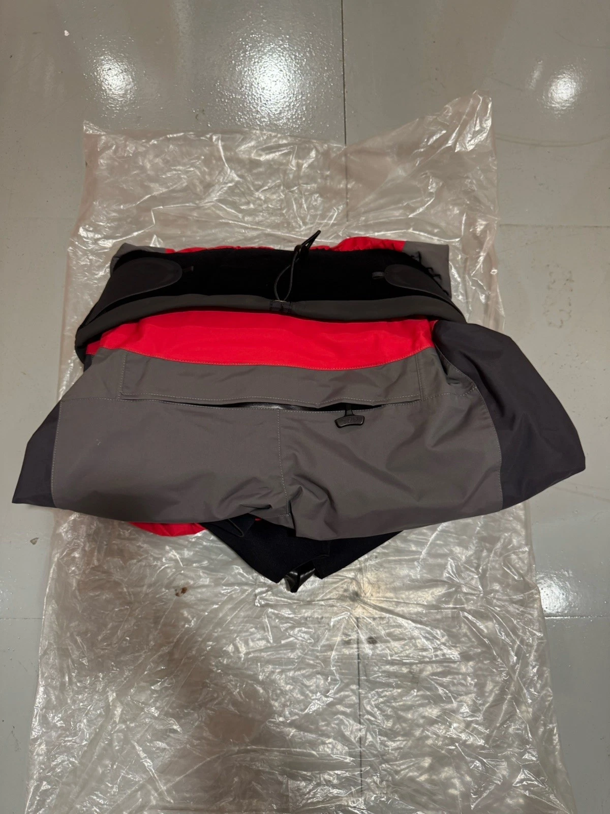 Nookie Fusion Drysuit Full Latex Neck & Cuffs Red & Black Size XXL Brand New 2