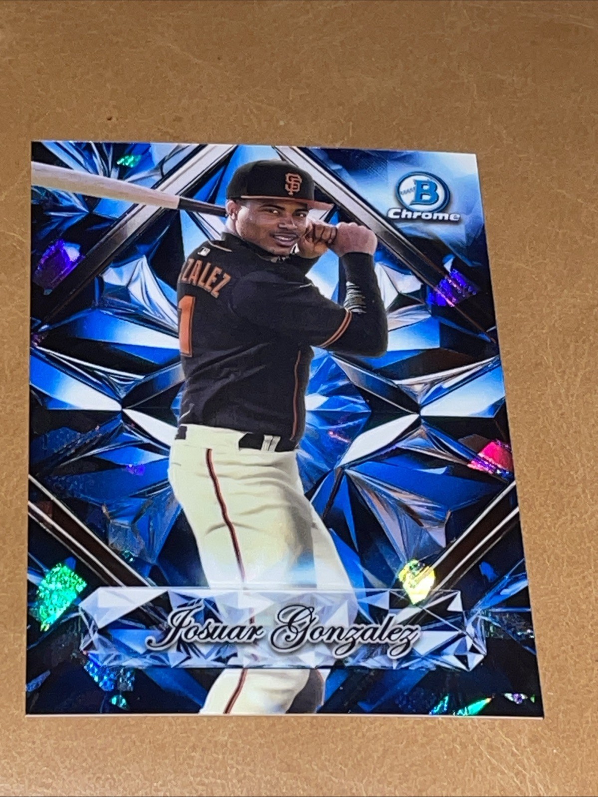 2025 Bowman Chrome Sapphire Selections Refractor Josuar Gonzalez SP Giants