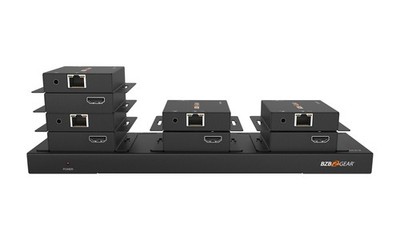 BZBGEAR 1x8 1080P/4K30 HDMI Splitter/Distribution Amplifier Kit with 8 Receivers