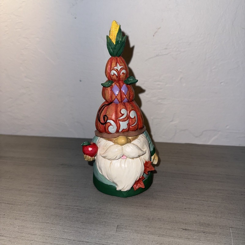 Jim Shore Heartwood Creek Harvest Pumpkin Hat Gnome Figurine 6012757