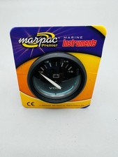 Marine Voltmeter Gauge 2 Marpac 10-16v 7-2060 Boat Battery Meter See Details