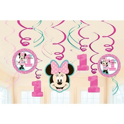 Amscan Swirl Deko ''Minnie'S Fun To Be One!'' Minnie Fun To Be One!