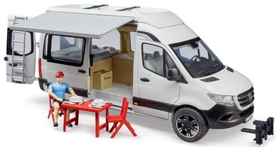 BRUDER,MERCEDES Sprinter motorhome with character and accessories, 1/16, BRU2672