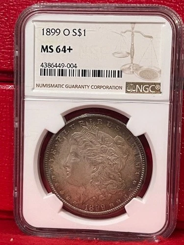 1899-O Morgan Silver Dollar NGC MS 64 + Stunning  Toner