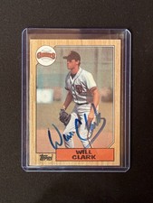 1987 Topps WILL CLARK Rookie RC Signed AUTO Autograph #420 PSA SUBMISSION WORTHY