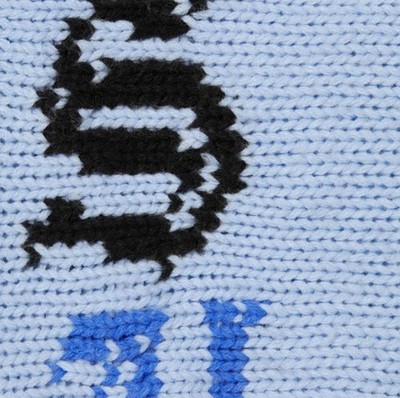 Size Small - Supreme Old English Sleeves Sweater Light Blue SS26