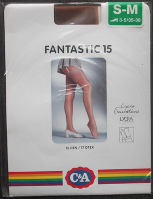 C&A Fantastic 15 Feinstrümpfe Gr. S-M Terra 15 den Strapsstrümpfe Neu OVP