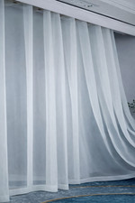 White Sheer Voile Curtain Panel Window Curtains Living Room Bedroom