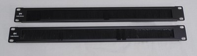 New Cable Matters 2-Pack Rackmount or Wall Mount 1U 19  Brush Panel Black