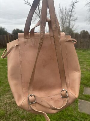 Loeffler Randall Leather Mini Backpack in cuoio vachettta  display picture 3