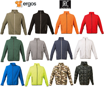 JRC METZ MAN Herren Fleece Sweatshirt mit durchgehendem Reißverschluss Taschen Stehkragen Winter
