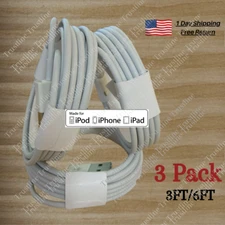1/3Pack 3/6Ft USB Charger Cable For Apple iPhone 14 13 12 11 8 6 5 Charging Cord