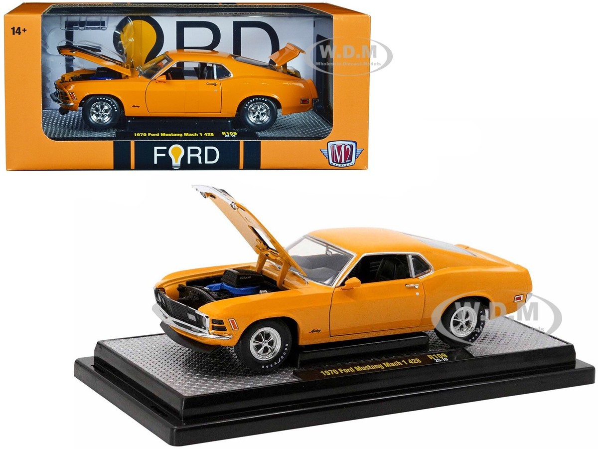 M2マシーン　1970 FORD MUSTANG 428 SCJ 1970 Ford Mustang 428 SCJ Green Diecast Model Car | M2 Machines