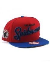 New Era Amazing Spider-Man 9fifty A-Frame Snapback Hat Adjustable Marvel Red NWT