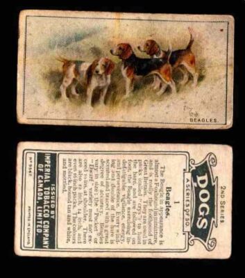 1925 Dogs 2nd Series Imperial Tobacco Vintage Trading Cards U Pick Singles #1-50