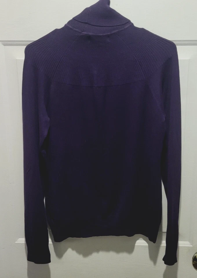 Nuevo con etiquetas The Limited - Púrpura Oscuro Mujer Cuello Alto - Grande Foto 3 de 4