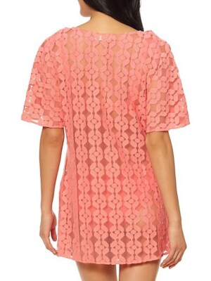 jessica simpson crochet dress Jessica Simpson Crochet Eyelet Floral Fit &