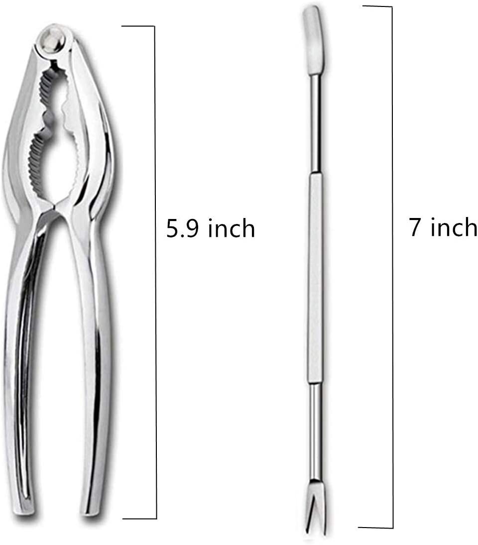 12 Pieces Seafood Tools Set including 2 Lobster Crab Crackers