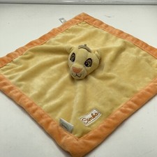 Disney The Lion King Baby Simba Security Blanket Lovey Yellow Orange