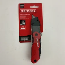 Craftsman Folding Utility Knife With Storage Includes 3 Blade Retractable New