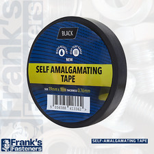 Premium Black Self Amalgamating Rubber Tape 19mm x 10m  Water Resistant HighTemp