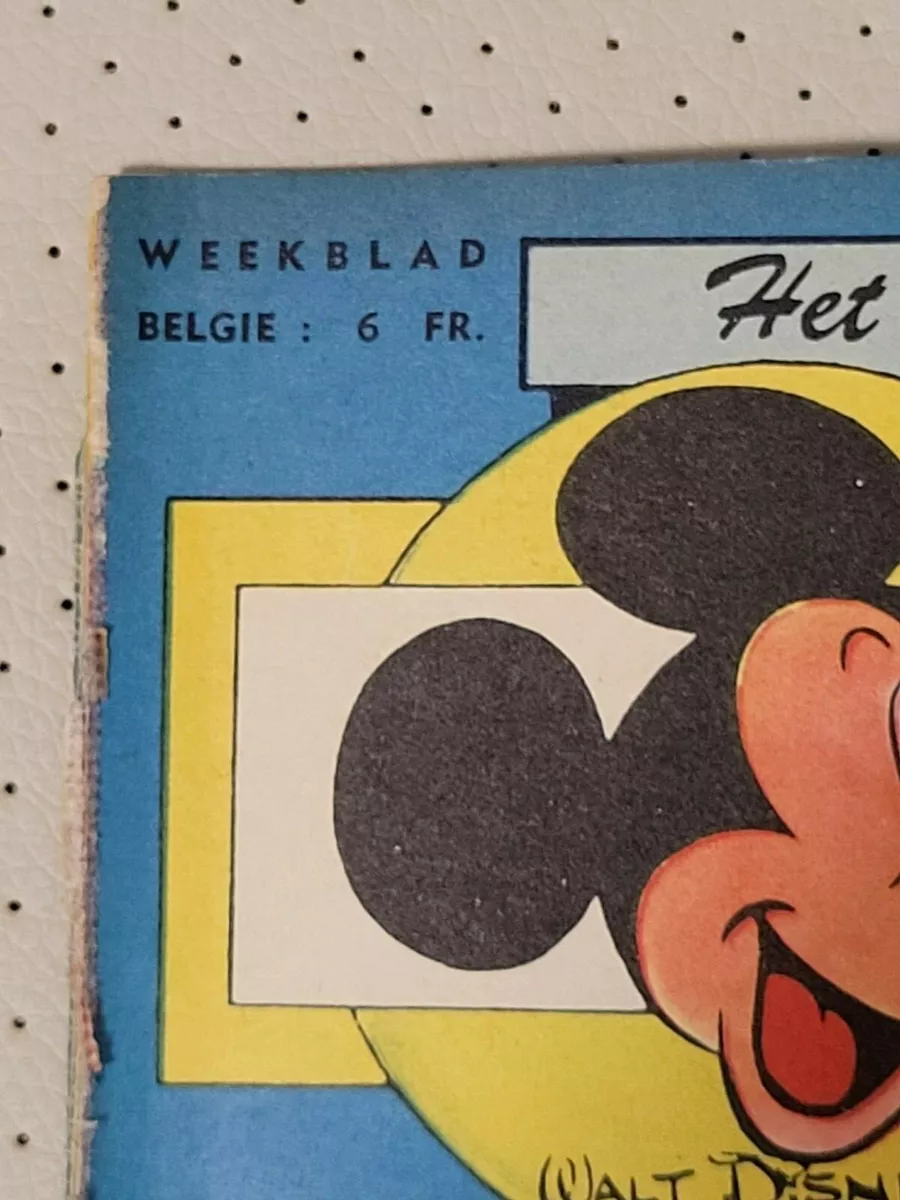 Mickey Magazine Walt Disney Comic Belgium Dutch - 19 JULI 1956