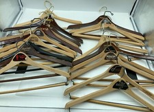 20 Vtg Clothes Advertising Hangers Macy's Eagle Clothier Puritan More