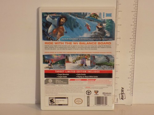 JUEGO NNINTENDO WII SHAUN BLANCO SNOWBOARDING ROAD TRIP TARGET EDICIÓN WII - Imagen 2 de 3