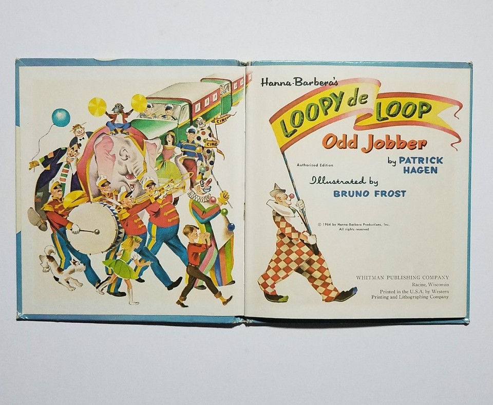 Loopy The Loop Hanna Barbera's LOOPY de LOOP ODD JOBBER Tell-A-Tale Authorized Edition ...