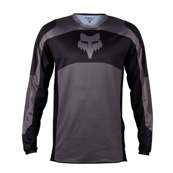Maillot Cross FOX 180 2024 NITRO Gris S en polyester premium haute résistance