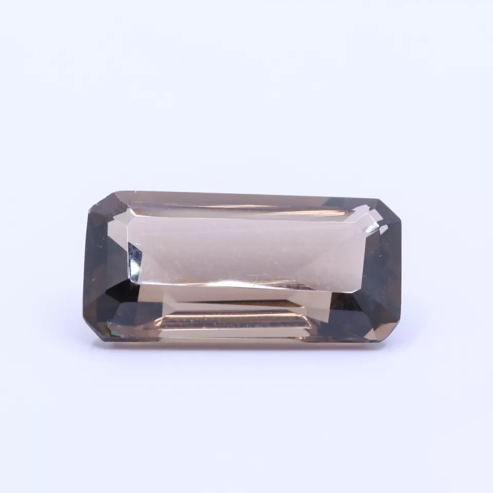 Top Quality 30ct Radiant Cut Smoky Quartz Faceted Certified Loose Gemstone - Image 2 of 4
