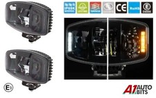 2X 10'' Led Jumbo Oval Spot Light White Amber 24v For MAN TGE 2017+ TGA XLX LX