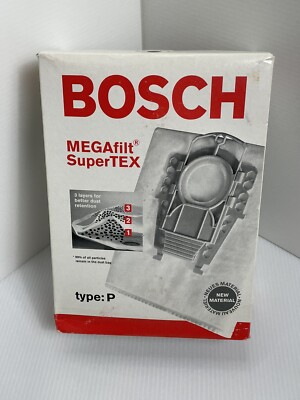 BOSCH MEGAFILT SUPERTEX TYPE P VACUUM BAGS 462586 New