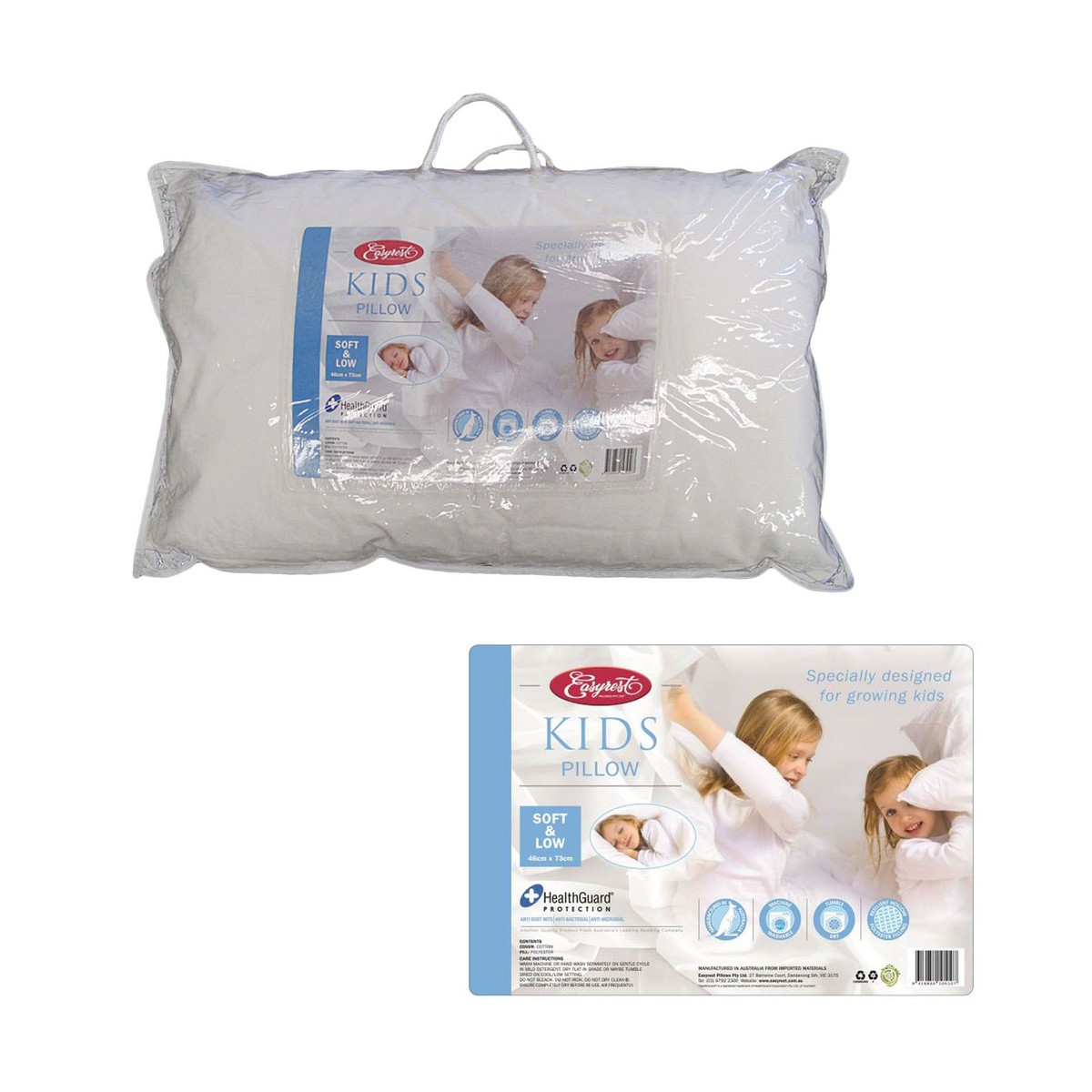 Kids Pillow Soft and Low by Easyrest
