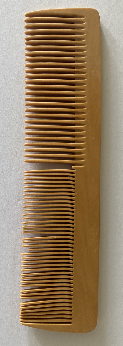 Vintage French celluloid comb 1920s vintage french ivory celluloid combs from a vanity set  main image 2