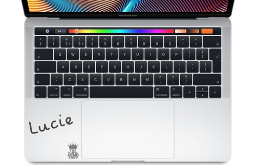 Personalised Name Sticker Island Font - Laptop Vinyl Custom Decal Mac touch pad - Picture 9 of 12