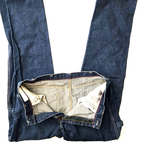 Bulwark FR Carpenter Jeans Men Size 38x38 Blue Denim Relaxed Fit Fire Resistant - Foto 5 di 13
