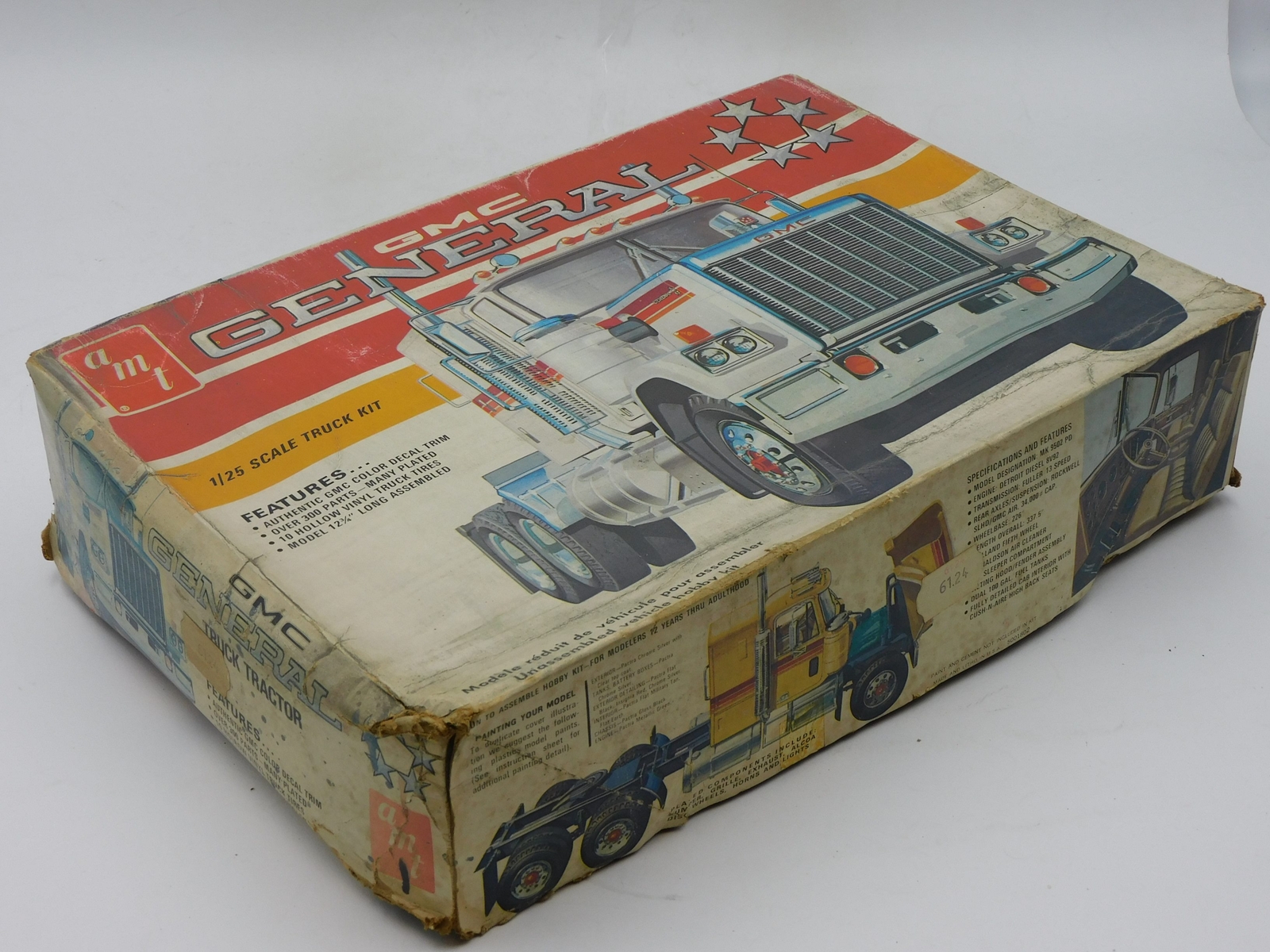 AMT GMC General Truck Tractor 1/25 Vintage Plastic Kit 1970S PK6124 ...